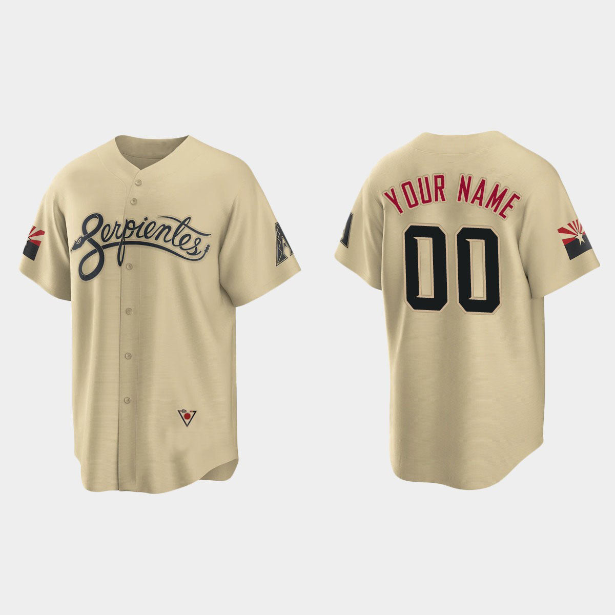Custom Baseball Jerseys Arizona Diamondbacks Gold Stitched 2021 City  Connect Jersey