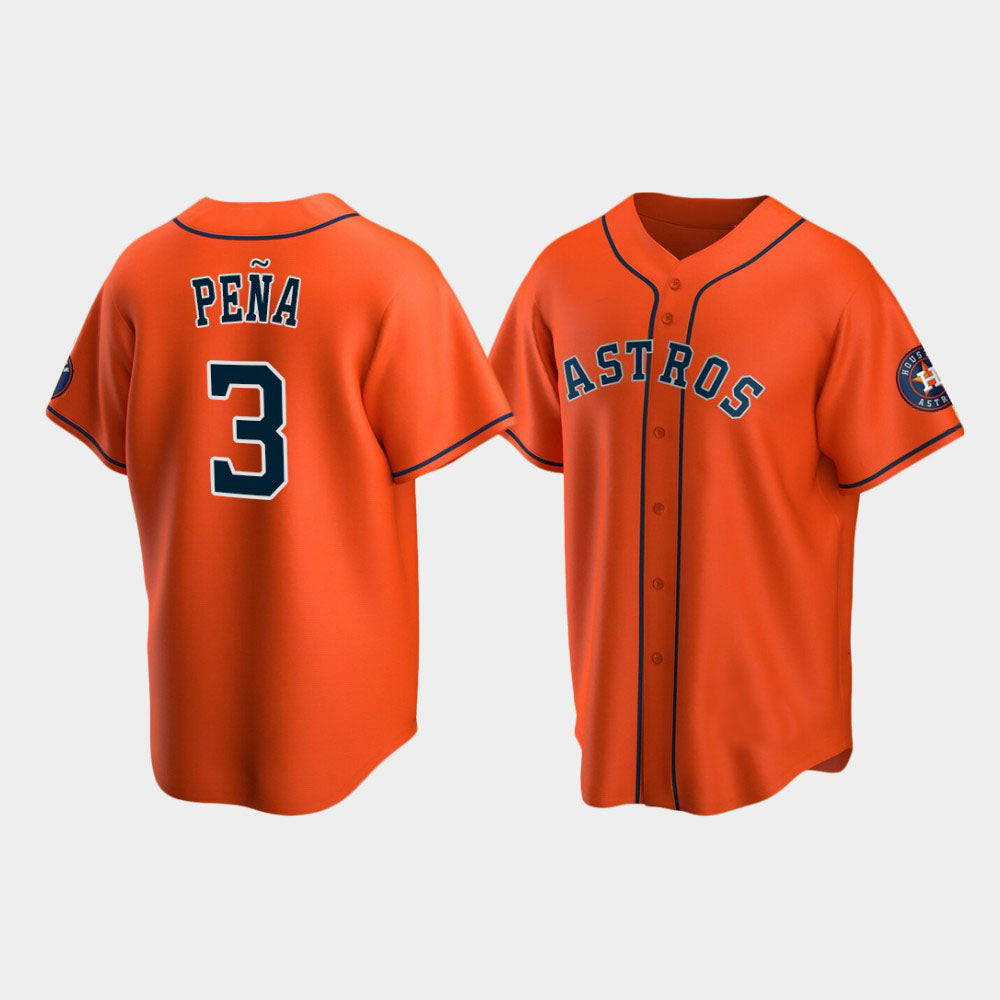 Houston Astros Lilo & Stitch Baseball Jersey - Orange - Scesy