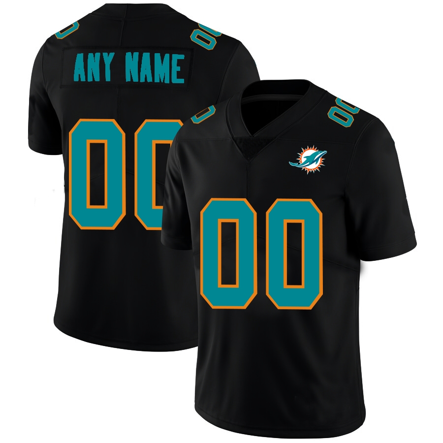 Miami Dolphins Custom Name And Number Baseball Jersey NFL Shirt Fan Gifts