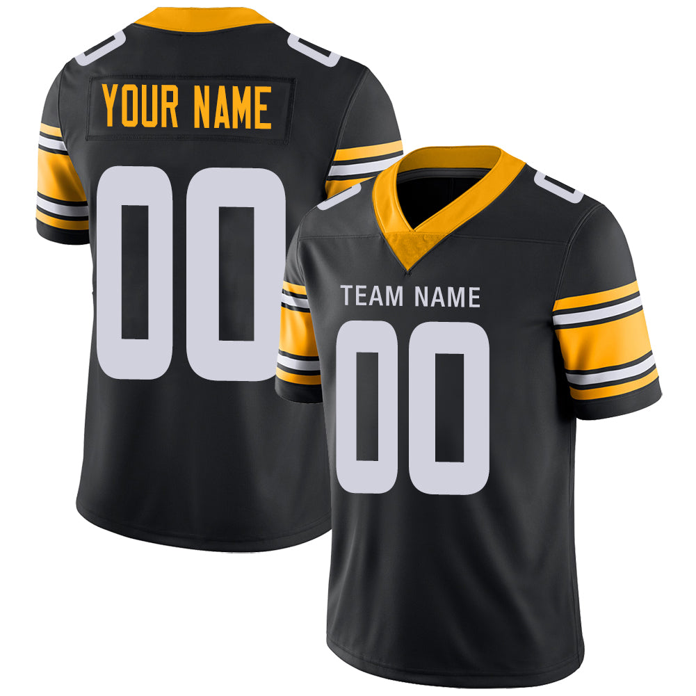 Custom Pittsburgh Steelers Jersey Men's Gray Limited Gray Vapor Untouchable 2019