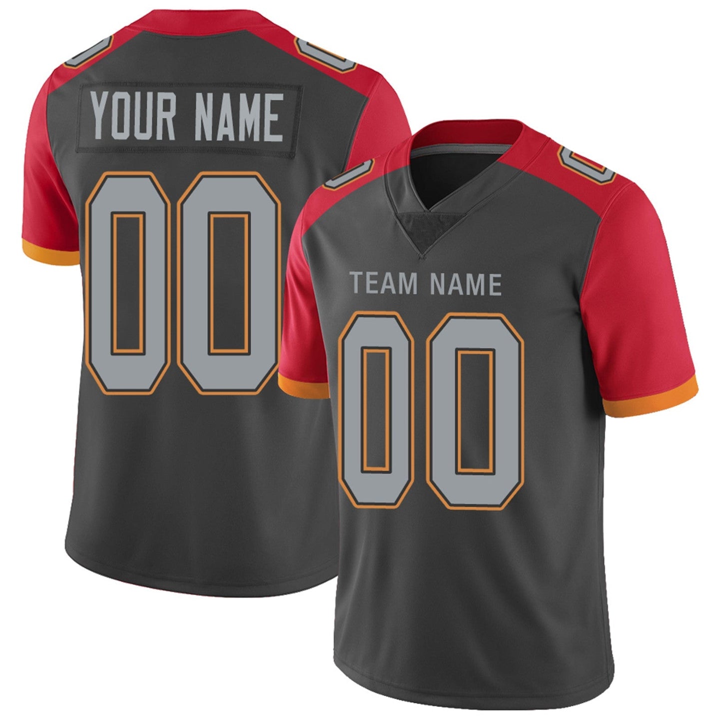 Custom TB.Buccaneers Football Jerseys Team Player or Personalized Design Your Own Name for Men's Women's Youth Jerseys Red