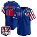 Custom Cincinnati Reds America 250 Edition Vapor Premier Limited Royal KLUNKIM Stitched Jerseys