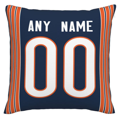 Custom C.Bears Pillow Decorative Throw Pillow Case - Print Personalized Football Team Fans Name & Number Birthday Gift Football Pillows