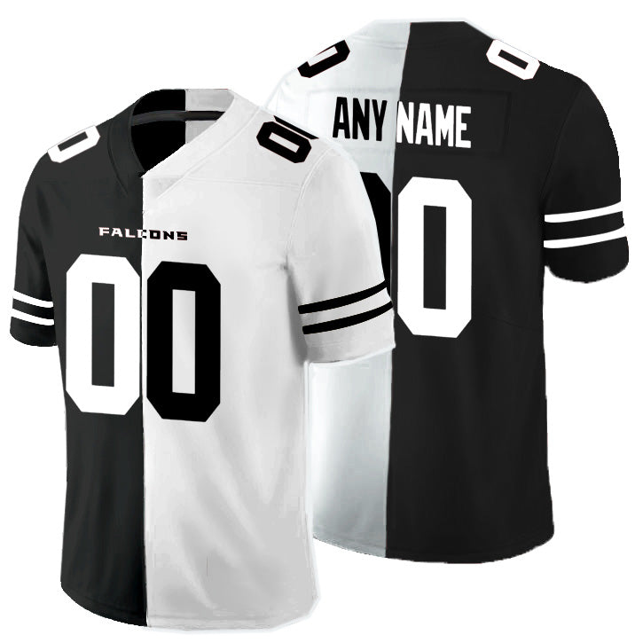 Custom A.Falcons Black And White KLUNKIM Split Vapor Untouchable Limited Jersey