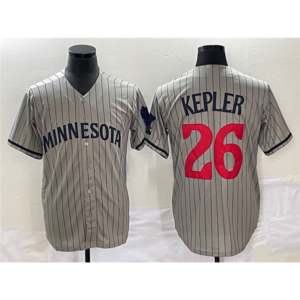 Minnesota Twins #26 Max Kepler Gray KLUNKIM Cool Base Stitched Jersey
