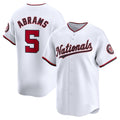 Washington Nationals #5 CJ Abrams White KLUNKIM Home Limited Player Jersey