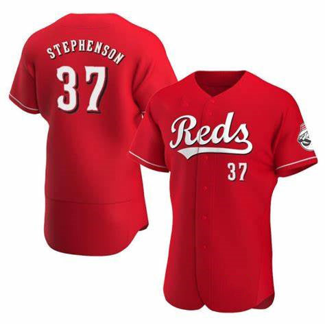 Cincinnati Reds #37 Tyler Stephenson Red KLUNKIM Stitched Flex Base Jersey