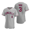 Los Angeles Angels #3 Waylor Ward Grey KLUNKIM Flex Base Stitched Jersey