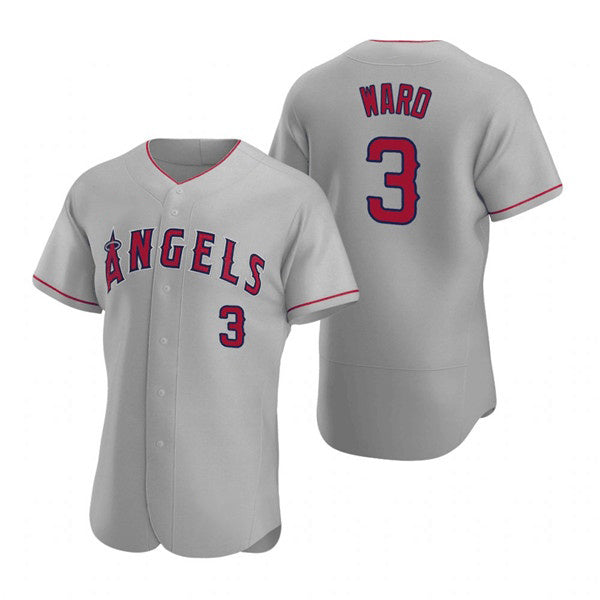 Los Angeles Angels #3 Waylor Ward Grey KLUNKIM Flex Base Stitched Jersey