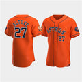 Houston Astros #27 Jose Altuve Orange KLUNKIM 60th Anniversary Flex Base Stitched Jersey