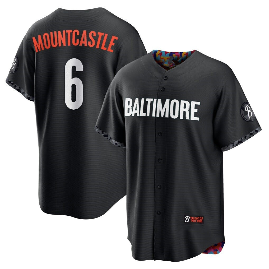 Baltimore Orioles #6 Ryan Mountcastle Black KLUNKIM City Connect Replica Player Jersey