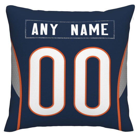 Custom C.Bears Pillow Decorative Throw Pillow Case - Print Personalized Football Team Fans Name & Number Birthday Gift Football Pillows