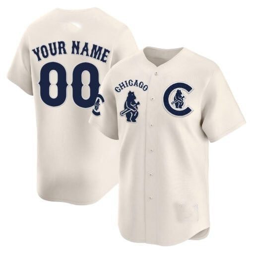 Custom Chicago Cubs Special Vapor Premier Limited Jersey V2 ¨C Cream KLUNKIM