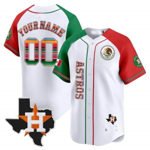 Custom Houston Astros Mexico Vapor Premier Limited Jersey V4 ¨C White KLUNKIM