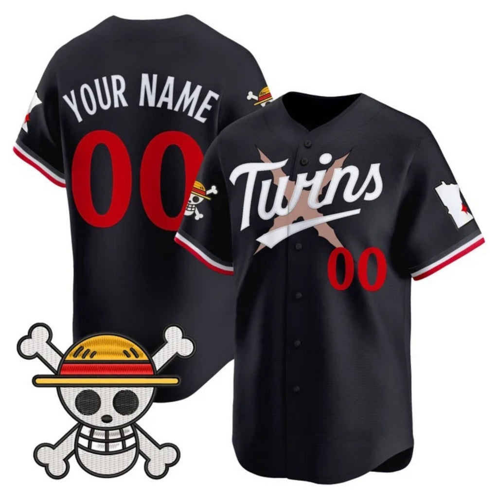 Custom Minnesota Twins x One Piece Navy KLUNKIM Vapor Premier Limited Jersey - Stitched