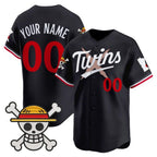 Custom Minnesota Twins x One Piece Navy KLUNKIM Vapor Premier Limited Jersey - Stitched