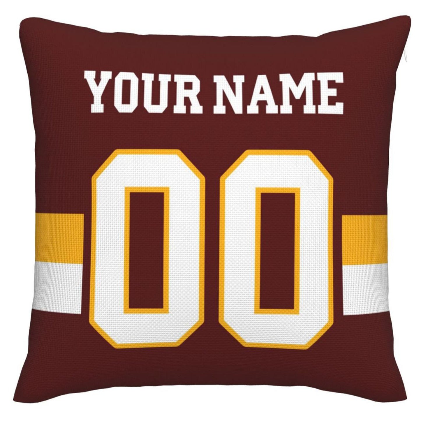 Custom W.Football Team Pillow Decorative Throw Pillow Case - Print Personalized Football Team Fans Name & Number Birthday Gift Football Pillows