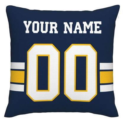 Custom LA.Chargers Pillow Decorative Throw Pillow Case - Print Personalized Football Team Fans Name & Number Birthday Gift Football Pillows