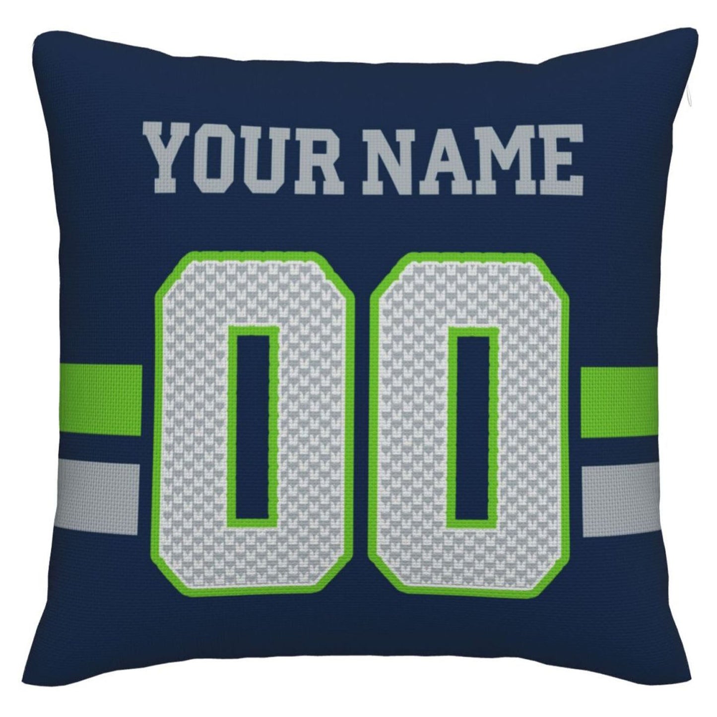 Custom S.Seahawks Pillow Decorative Throw Pillow Case - Print Personalized Football Team Fans Name & Number Birthday Gift Football Pillows