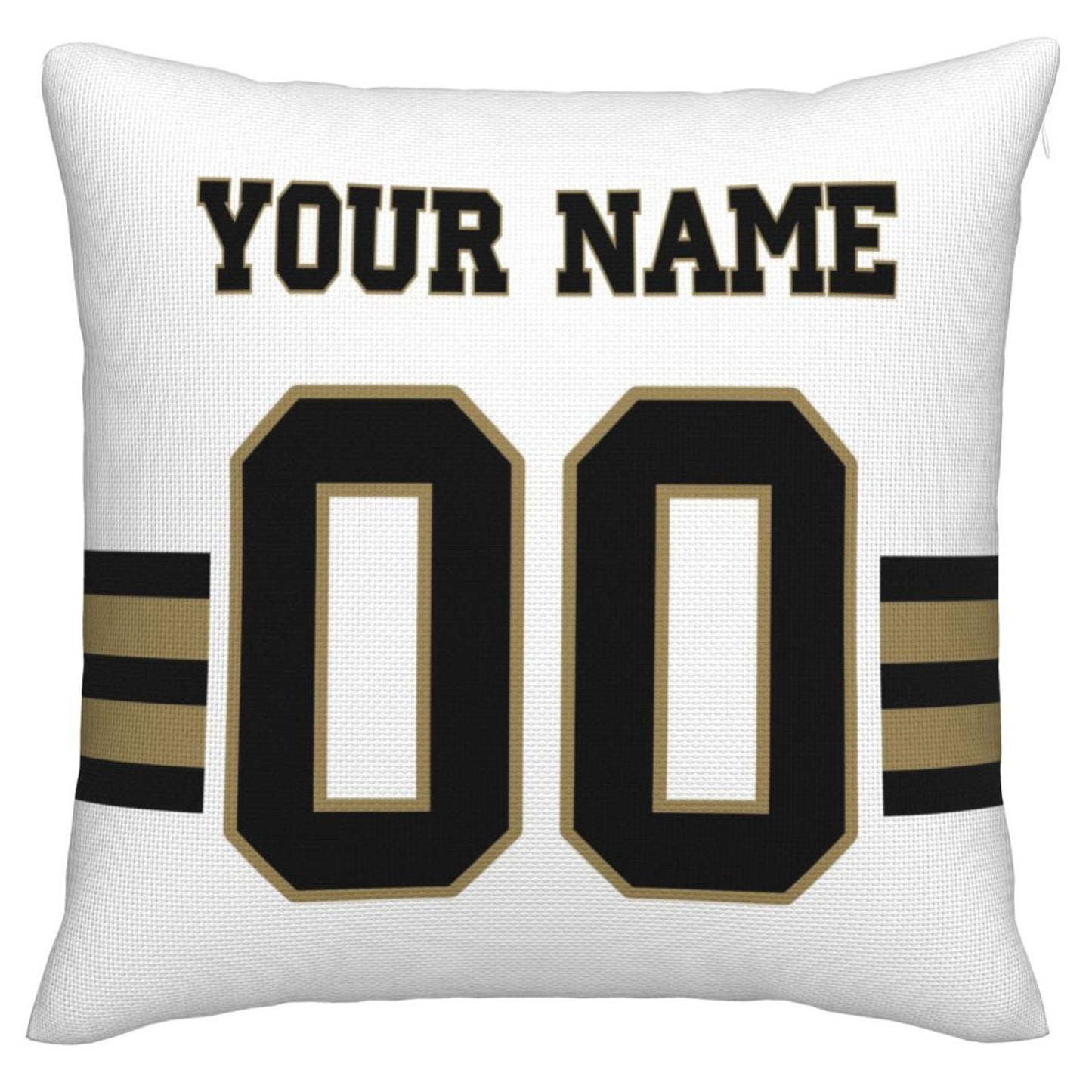 Custom NO.Saints Pillow Decorative Throw Pillow Case - Print Personalized Football Team Fans Name & Number Birthday Gift Football Pillows