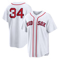 Boston Red Sox #34 David Ortiz White KLUNKIM Home Replica Jersey