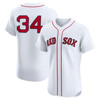 Boston Red Sox #34 David Ortiz White KLUNKIM Home Elite Jersey