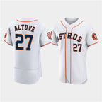 Houston Astros #27 Jose Altuve White KLUNKIM 60th Anniversary Flex Base Stitched Jersey