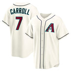 Arizona Diamondbacks #7 Corbin Carroll Cream KLUNKIM Home Replica Jersey