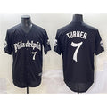 Philadelphia Phillies #7 Trea Turner Black KLUNKIM Gothic Vapor Limited Stitched Jersey