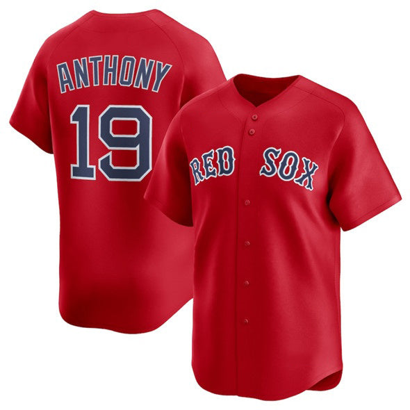 Boston Red Sox #19 Roman Anthony Red KLUNKIM 2024 Alternate Limited Stitched Jersey
