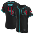 Arizona Diamondbacks #4 Ketel Marte Player Black KLUNKIM Limited Elite Home Game Stitched Jerseys