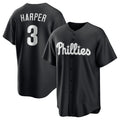 Philadelphia Phillies #3 Bryce Harper Black KLUNKIM Lights Out Limited Stitched Jersey