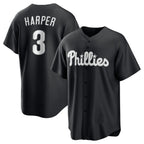 Philadelphia Phillies #3 Bryce Harper Black KLUNKIM Lights Out Limited Stitched Jersey