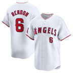 Los Angeles Angels #6 Anthony Rendon White KLUNKIM Home Limited Player Jersey