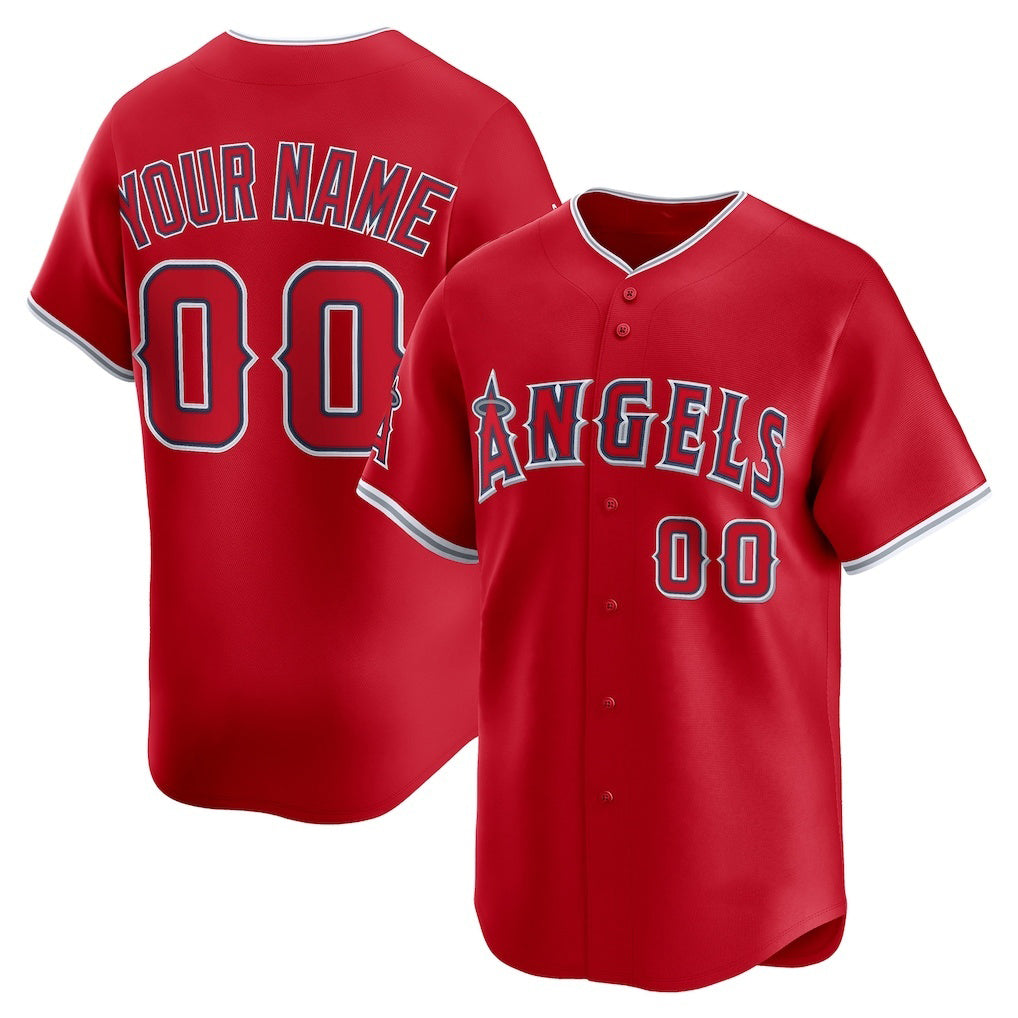 Custom Los Angeles Angels Red KLUNKIM Alternate Limited Jersey