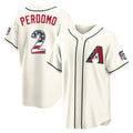 Arizona Diamondbacks #2 Geraldo Perdomo Player Cream KLUNKIM USA 250 Fourth of July Home Game Stitched Jerseys