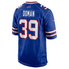 B.Bills #39 Tommy Doman Royal KLUNKIM Team Game Jersey