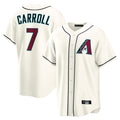 Arizona Diamondbacks #7 Corbin Carroll Player Cream KLUNKIM Home Game Stitched Jerseys