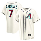 Arizona Diamondbacks #7 Corbin Carroll Player Cream KLUNKIM Home Game Stitched Jerseys