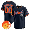 Custom Detroit Tigers x Dragon Ball Navy KLUNKIM Vapor Premier Limited Jersey - All Stitched