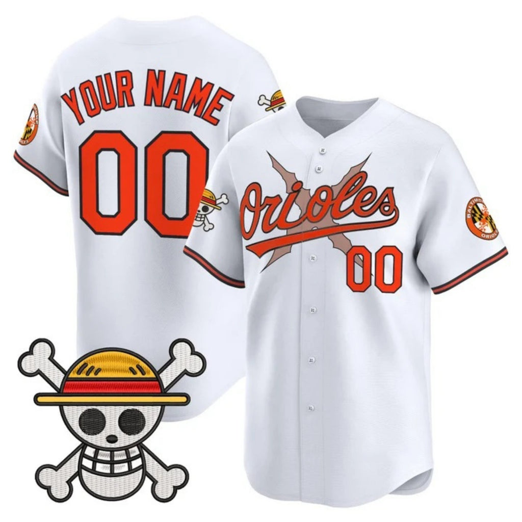 Custom Baltimore Orioles x One Piece White KLUNKIM Vapor Premier Limited Jersey - Stitched