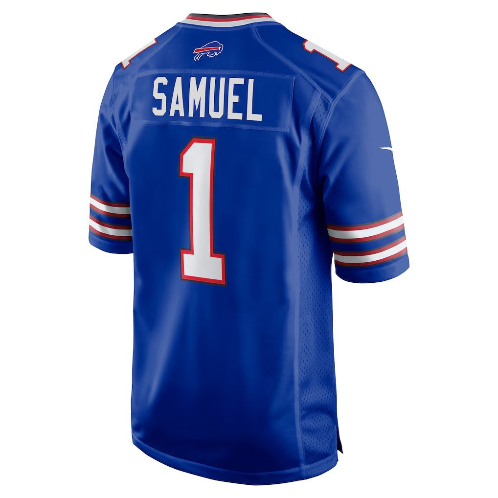 B.Bills #1 Curtis Samuel Royal KLUNKIM Game Jersey