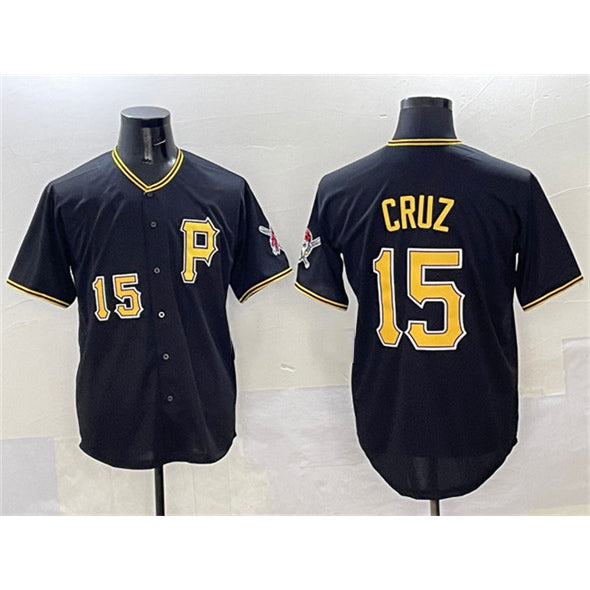 Pittsburgh Pirates #15 Oneil Cruz Black KLUNKIM 2025 Limited Stitched Jersey