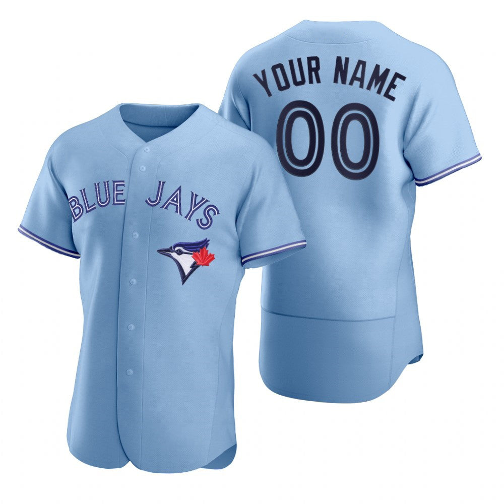 Custom Toronto Blue Jays Light Blue KLUNKIM Stitched Flex Base Jersey