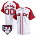 Custom Boston Red Sox 2024 Spring Training Patch Vapor Premier Limited Jersey ¨C  White Red KLUNKIM