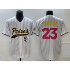 San Diego Padres #23 Fernando Tatis Jr White KLUNKIM NEW 2023 City Connect Cool Base Stitched Jersey