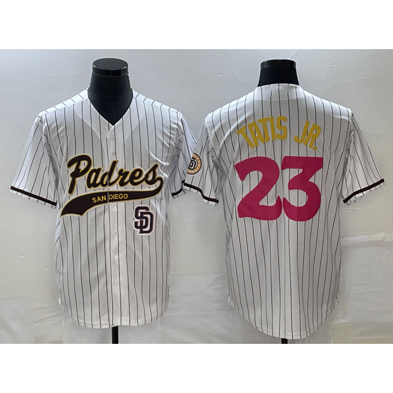 San Diego Padres #23 Fernando Tatis Jr White KLUNKIM NEW 2023 City Connect Cool Base Stitched Jersey