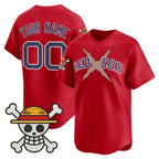 Custom Boston Red Sox x One Piece Red KLUNKIM Vapor Premier Limited Jersey - Stitched
