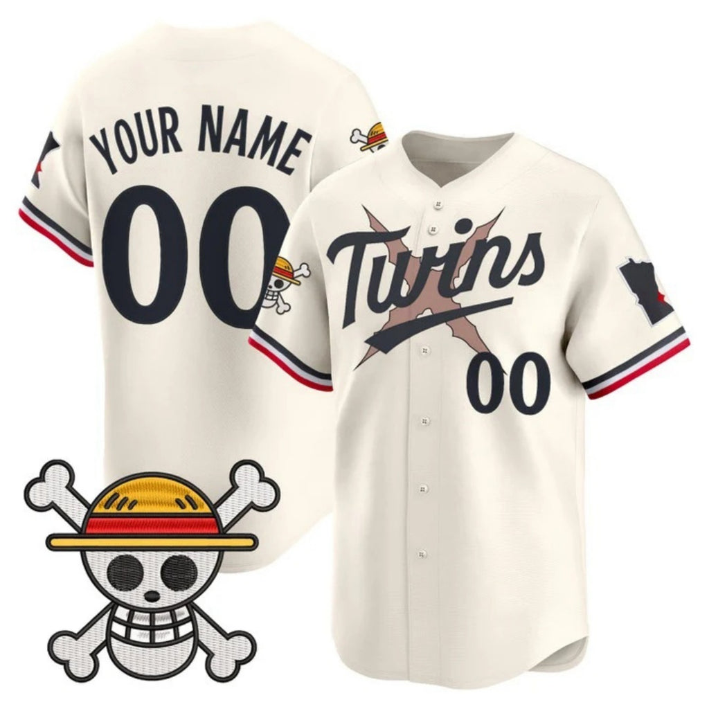 Custom Minnesota Twins x One Piece Cream KLUNKIM Vapor Premier Limited Jersey - Stitched
