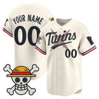 Custom Minnesota Twins x One Piece Cream KLUNKIM Vapor Premier Limited Jersey - Stitched